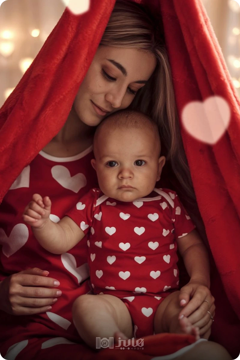  ایده عکاسی ولنتاین در آتلیه مادر و فرزند