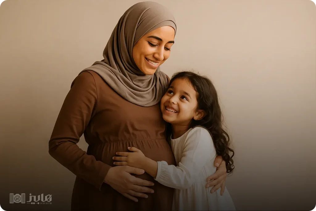 ایده عکس بارداری با عکس سونوگرافی