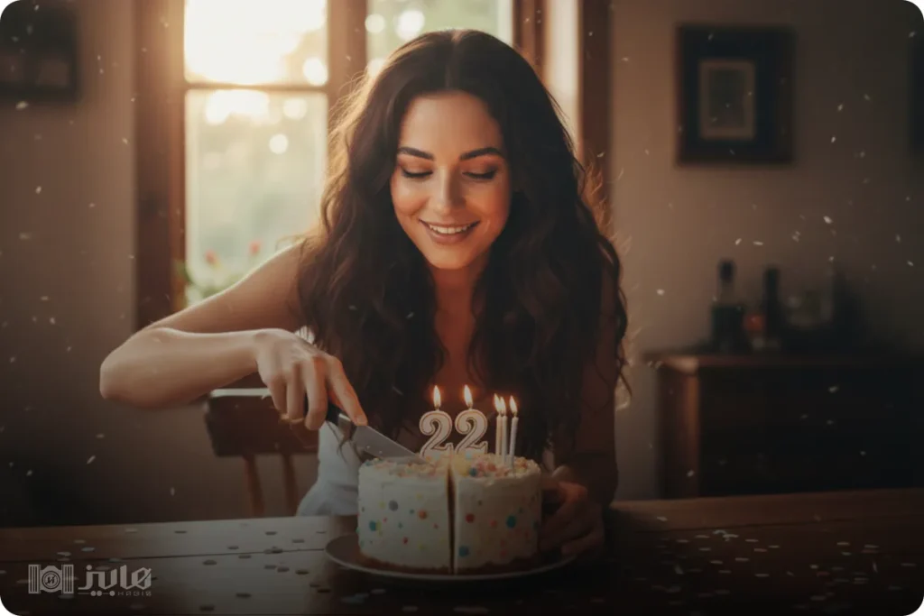 ژست برش زدن اولین قاچ کیک