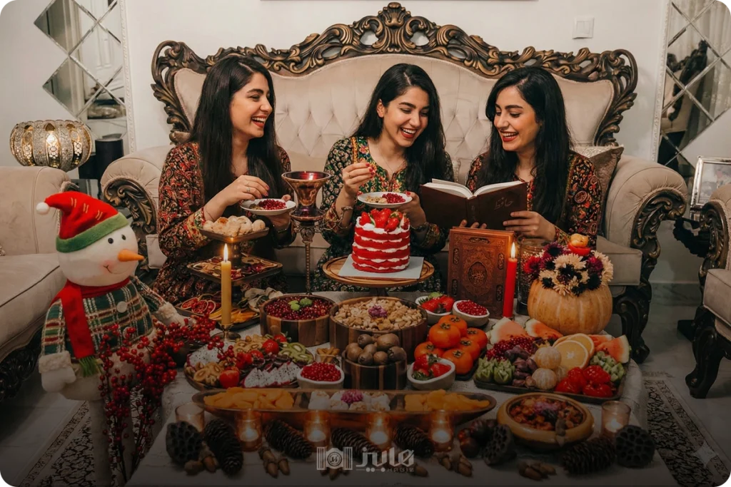 دکور سنتی دخترانه برای شب یلدا
